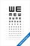 плакат с таблицей для проверки зрения Ш-образной формы для медицинских и образовательных целей